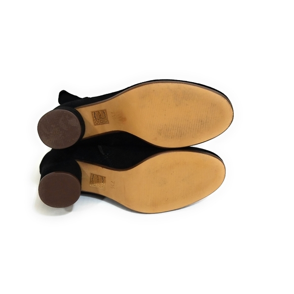 MADEWELL The Esme Black Suede Bow Booties Size 7.5 - Picture 11 of 13